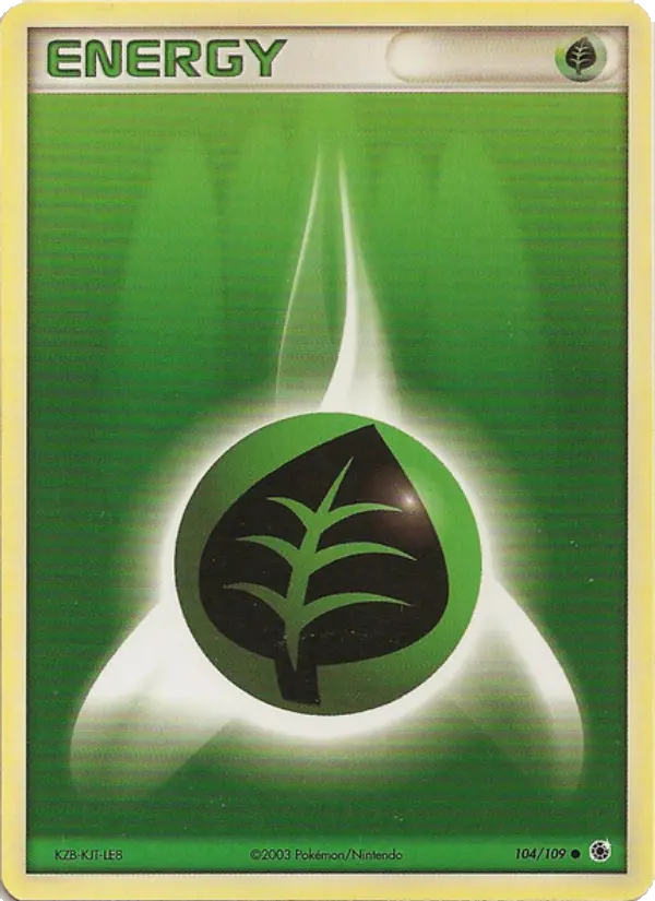 104/109 - Énergie Plante — Carte Pokémon EX Rubis & Saphir 104/109