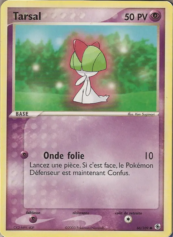 Tarsal — Carte Pokémon 66 EX Rubis & Saphir