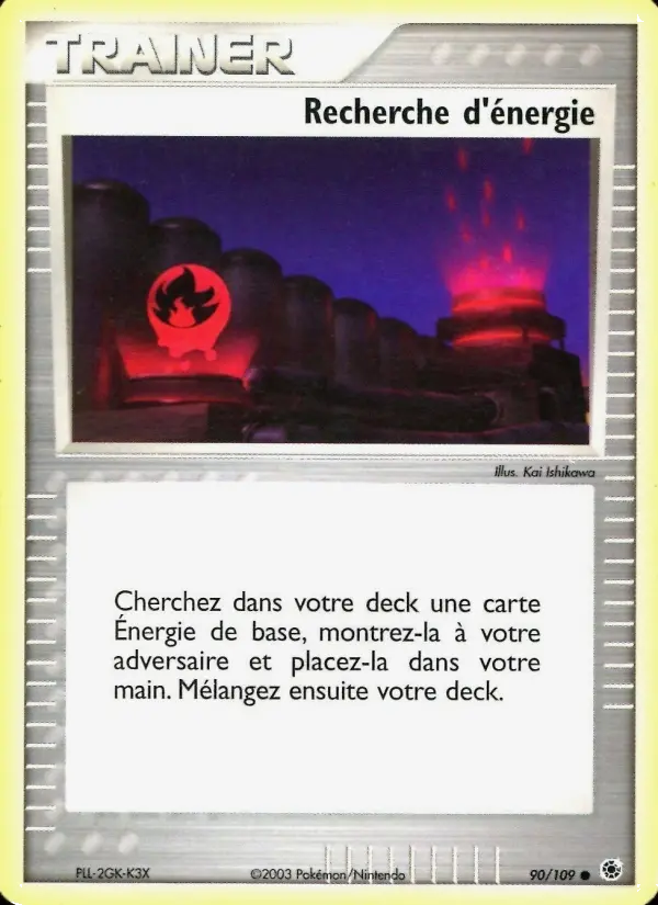 090/109 - Recherche d'énergie — Carte Pokémon EX Rubis & Saphir 90/109