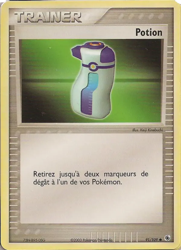 091/109 - Potion — Carte Pokémon EX Rubis & Saphir 91/109