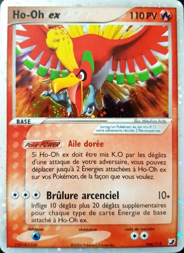 104/115 - Ho-Oh ex — Carte Pokémon EX Forces Cachées 104/115