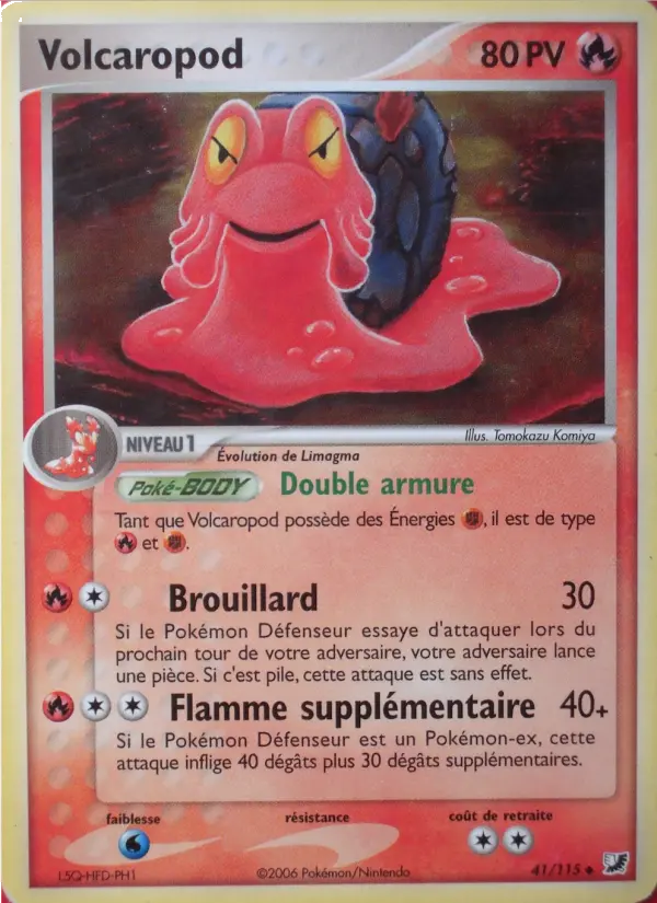 Volcaropod — Carte Pokémon 41 EX Forces Cachées