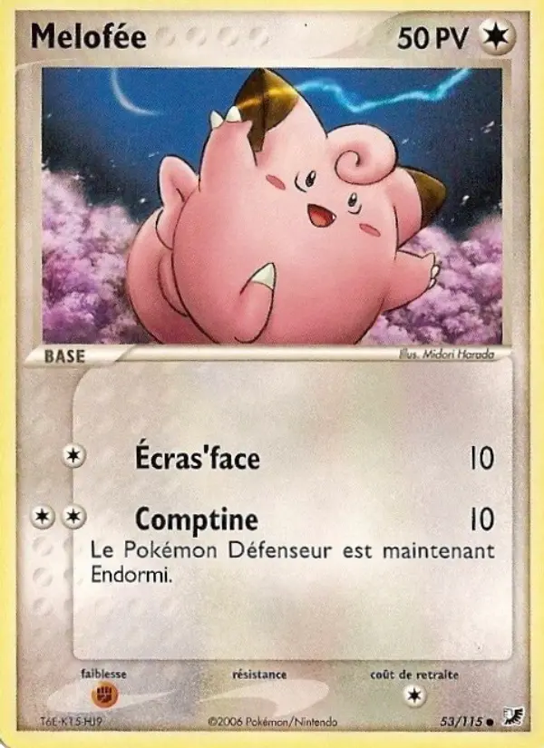 Melofée — Carte Pokémon 53 EX Forces Cachées