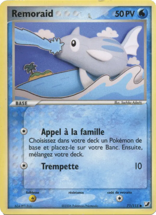 071/115 - Remoraid — Carte Pokémon EX Forces Cachées 71/115