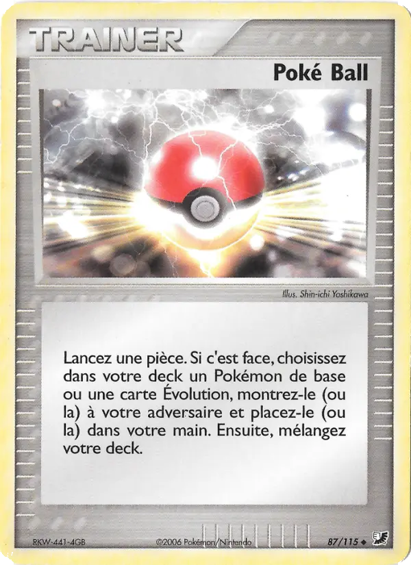 087/115 - Poké Ball — Carte Pokémon EX Forces Cachées 87/115