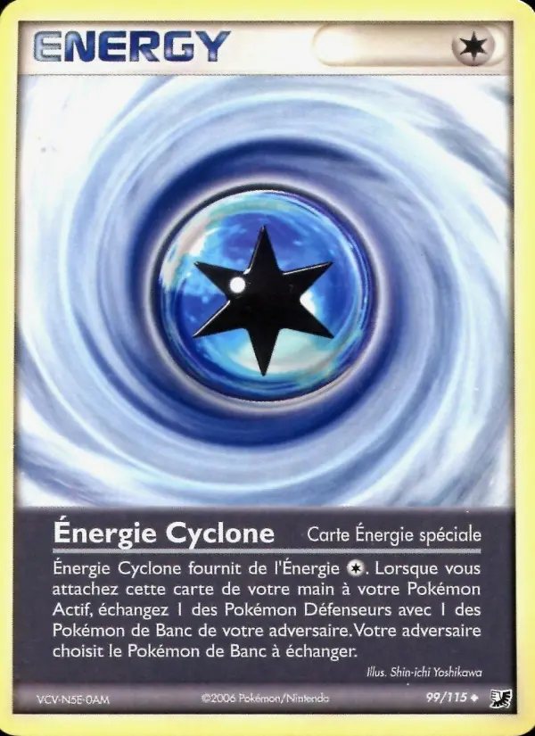 099/115 - Énergie Cyclone — Carte Pokémon EX Forces Cachées 99/115