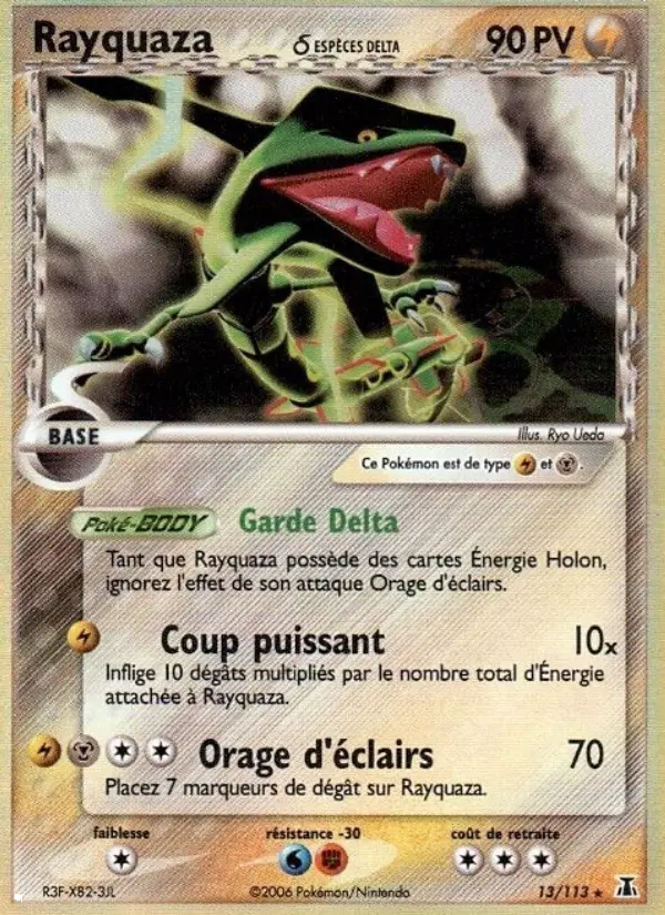 013/113 - Rayquaza δ — Carte Pokémon EX Espèces Delta 13/113