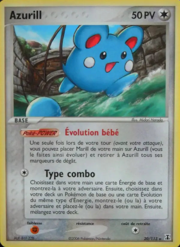 020/113 - Azurill — Carte Pokémon EX Espèces Delta 20/113