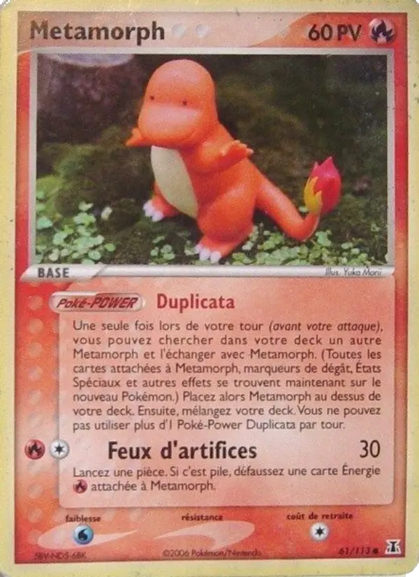 Metamorph — Carte Pokémon 61 EX Espèces Delta