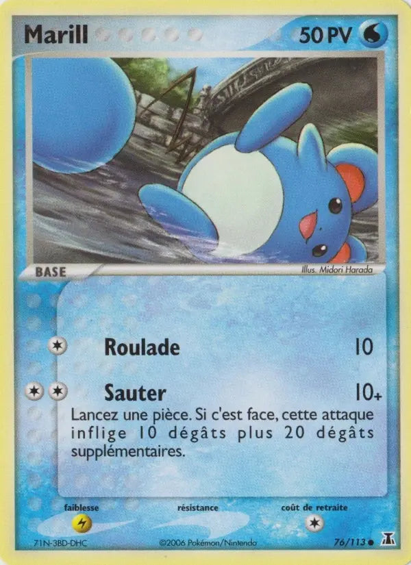 076/113 - Marill — Carte Pokémon EX Espèces Delta 76/113