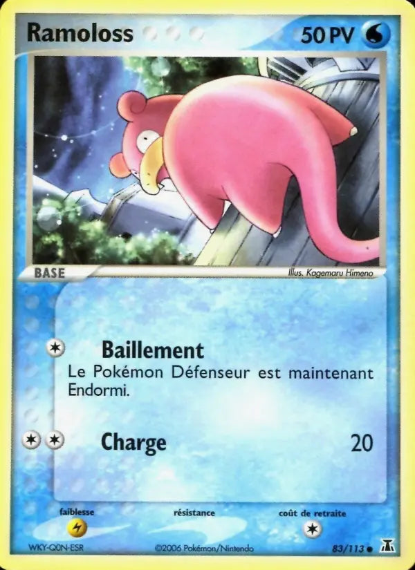 Ramoloss — Carte Pokémon 83 EX Espèces Delta