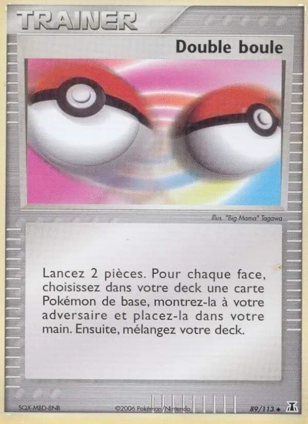 089/113 - Double boule — Carte Pokémon EX Espèces Delta 89/113