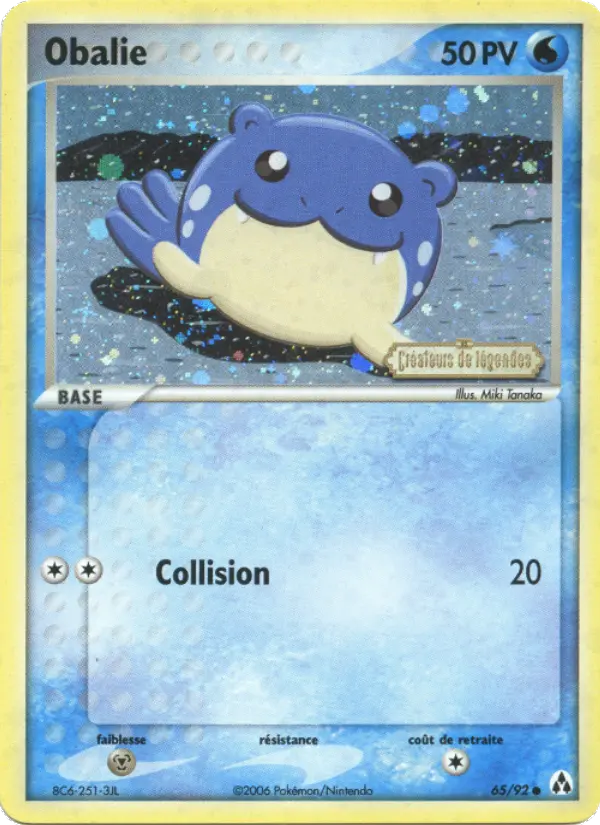 065/092 - Obalie — Carte Pokémon EX Créateurs de légendes 65/92