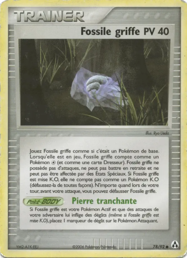 078/092 - Fossile griffe — Carte Pokémon EX Créateurs de légendes 78/92