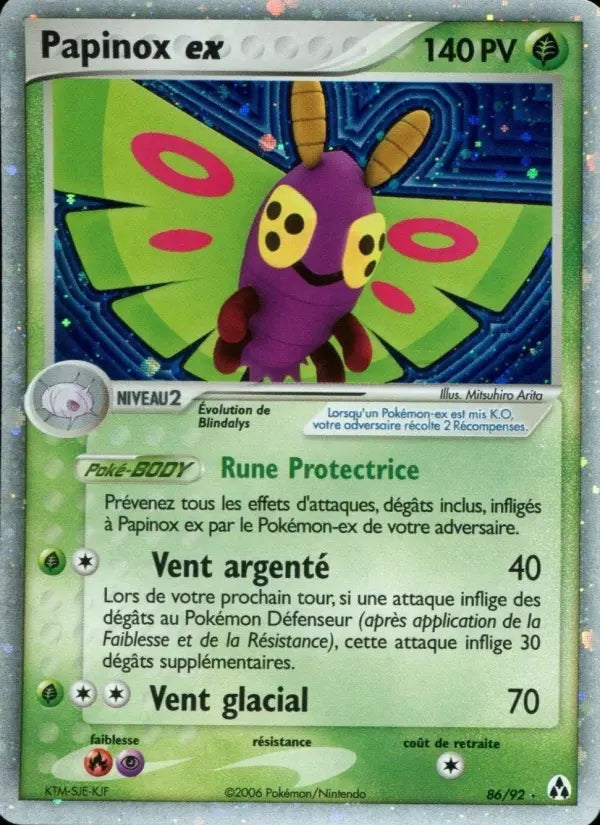 086/092 - Papinox ex — Carte Pokémon EX Créateurs de légendes 86/92