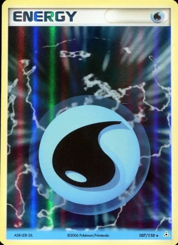107/110 - Énergie Eau — Carte Pokémon EX Fantômes Holon 107/110