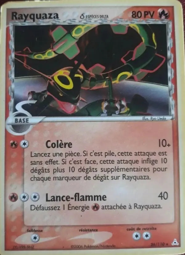 026/110 - Rayquaza δ — Carte Pokémon EX Fantômes Holon 26/110