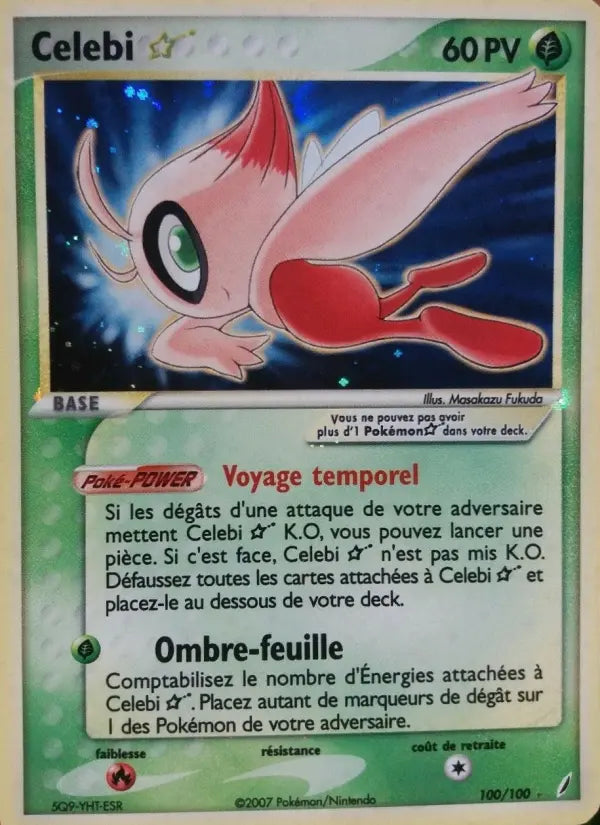 Celebi — Carte Pokémon 100 EX Gardiens de Cristal