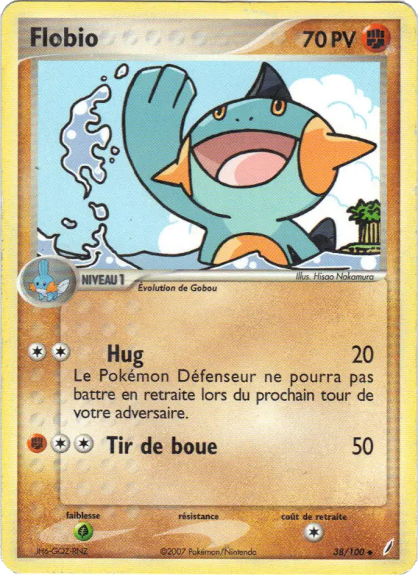 Flobio — Carte Pokémon 38 EX Gardiens de Cristal