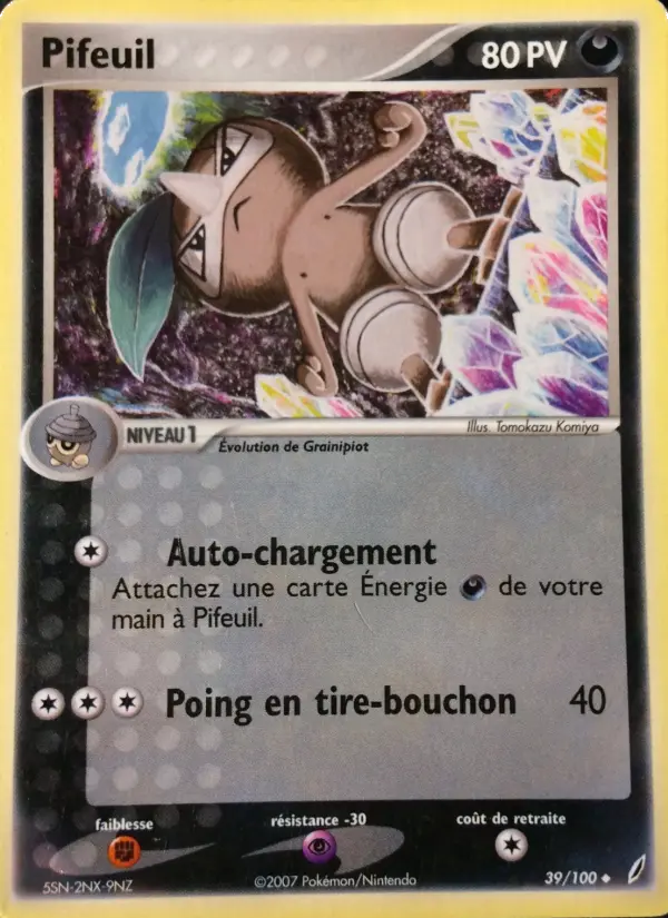 039/100 - Pifeuil — Carte Pokémon EX Gardiens de Cristal 39/100