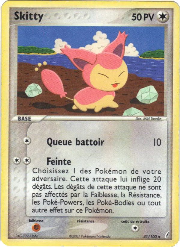 Skitty — Carte Pokémon 41 EX Gardiens de Cristal