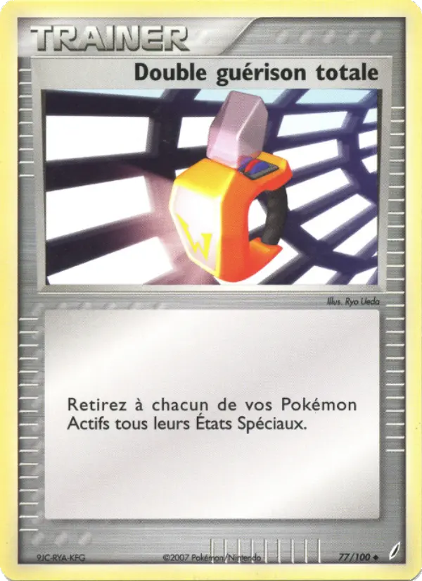 077/100 - Double guérison totale — Carte Pokémon EX Gardiens de Cristal 77/100