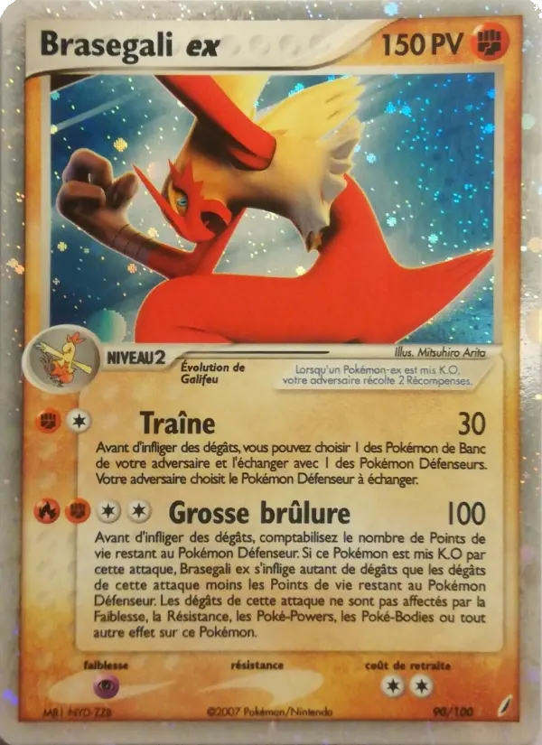 Brasegali ex — Carte Pokémon 90 EX Gardiens de Cristal