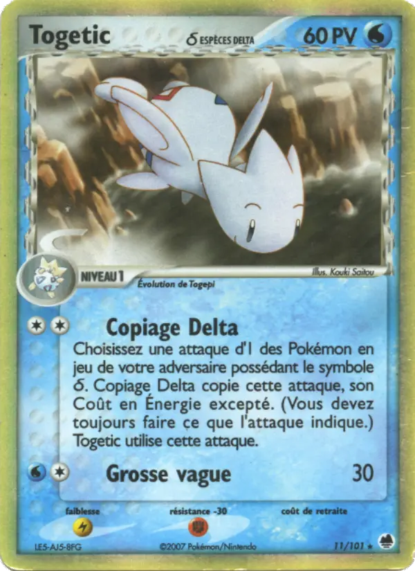 011/101 - Togetic δ — Carte Pokémon EX Île des Dragons 11/101