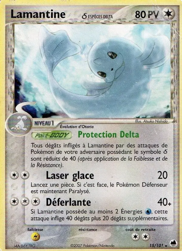 Lamantine δ — Carte Pokémon 15 EX Île des Dragons