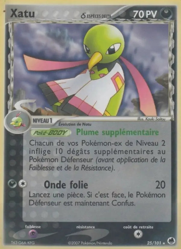 Xatu δ — Carte Pokémon 25 EX Île des Dragons