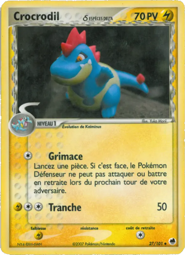 Crocrodil δ — Carte Pokémon 27 EX Île des Dragons