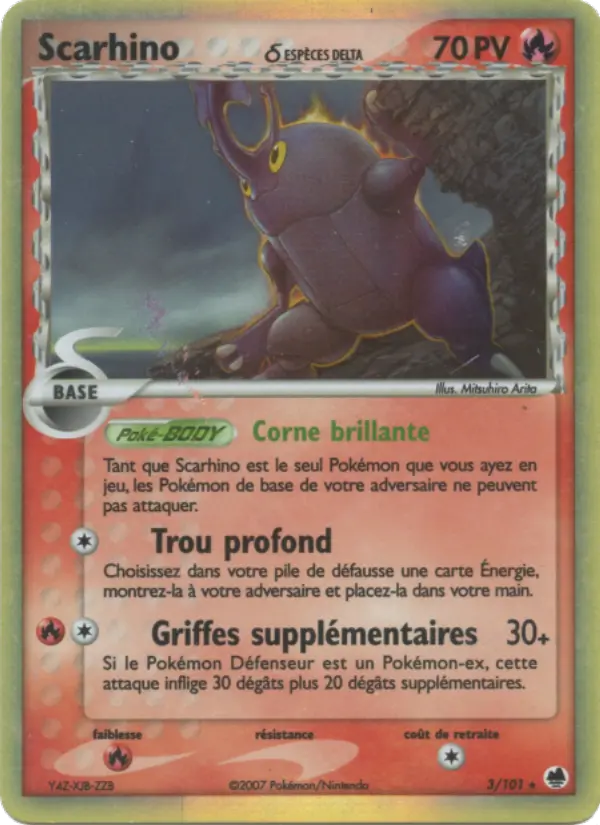 Scarhino δ — Carte Pokémon 3 EX Île des Dragons