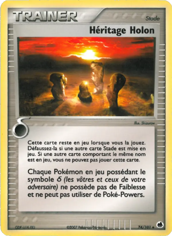 074/101 - Héritage Holon — Carte Pokémon EX Île des Dragons 74/101