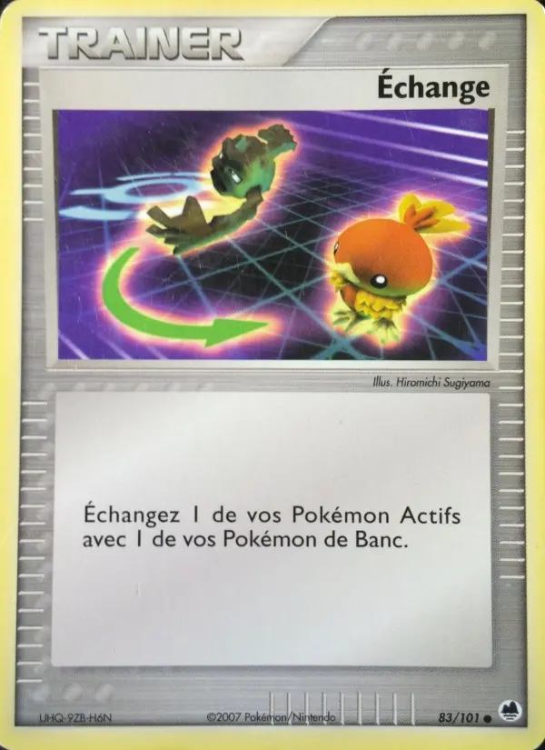 083/101 - Échange — Carte Pokémon EX Île des Dragons 83/101