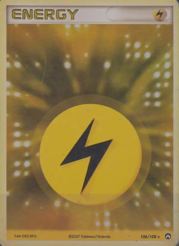106/108 - Énergie Électrique — Carte Pokémon EX Gardiens du Pouvoir 106/108