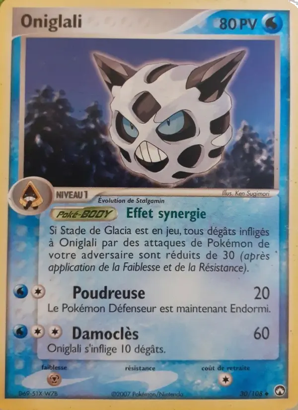 Oniglali — Carte Pokémon 30 EX Gardiens du Pouvoir