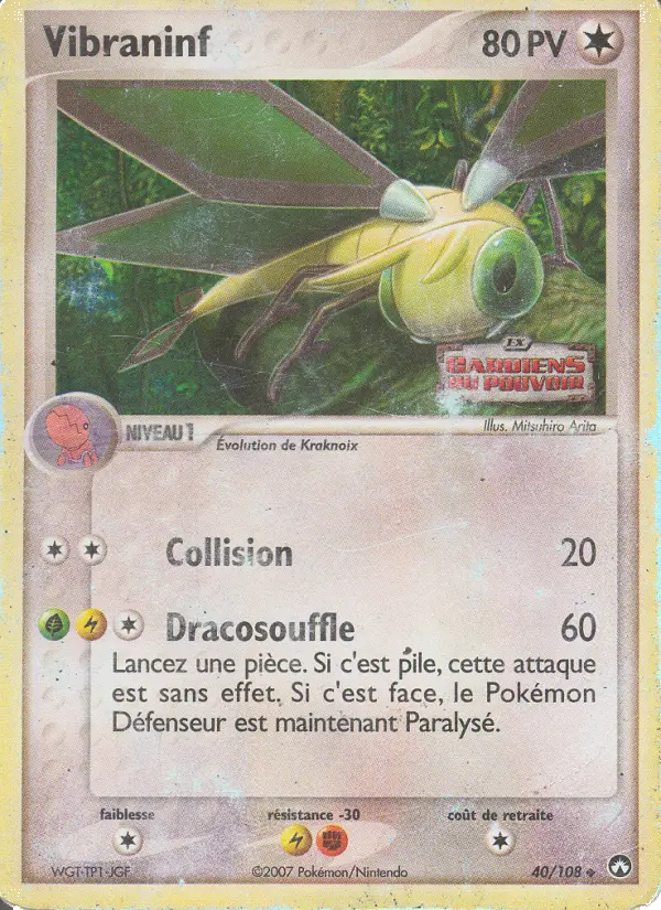 Vibraninf — Carte Pokémon 40 EX Gardiens du Pouvoir