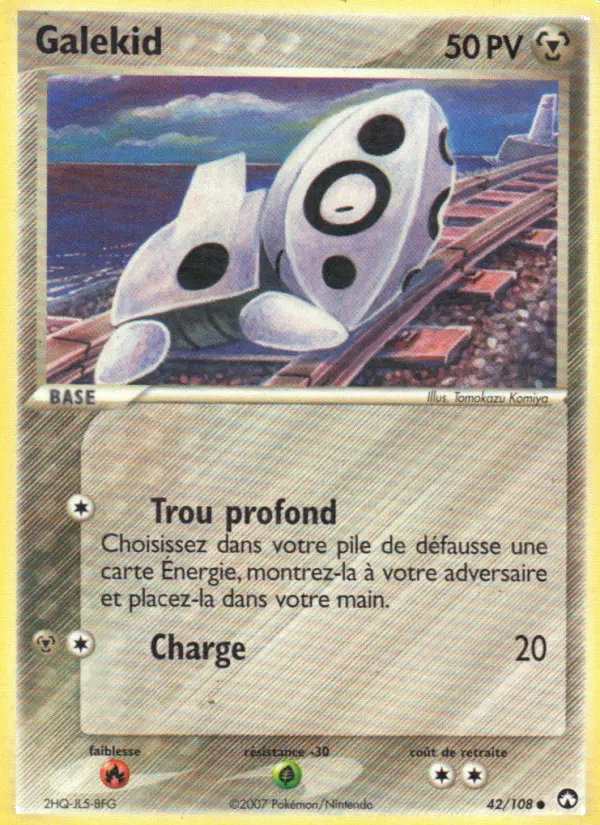 042/108 - Galekid — Carte Pokémon EX Gardiens du Pouvoir 42/108