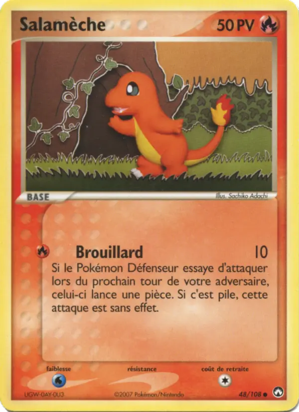 048/108 - Salamèche — Carte Pokémon EX Gardiens du Pouvoir 48/108