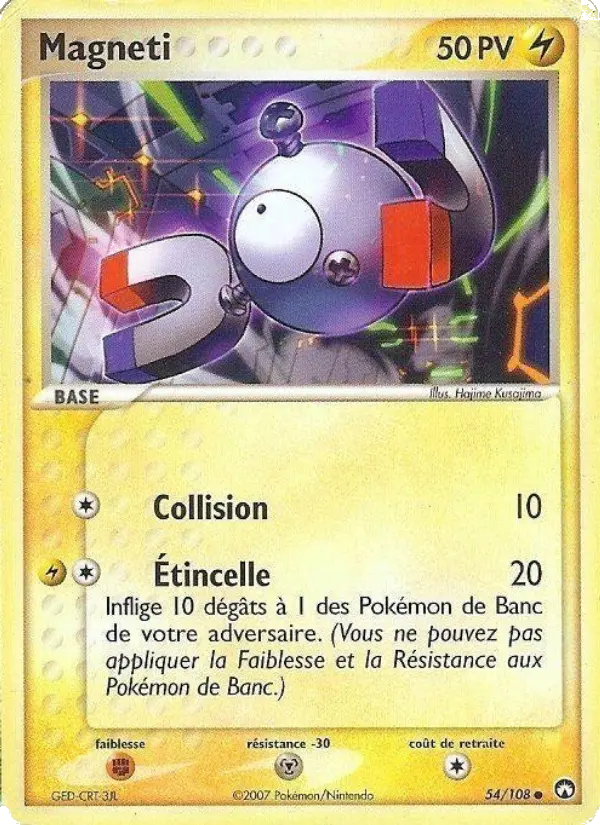 054/108 - Magneti — Carte Pokémon EX Gardiens du Pouvoir 54/108