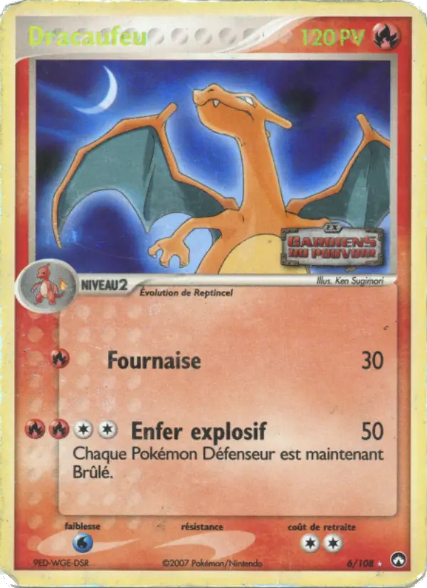 006/108 - Dracaufeu — Carte Pokémon EX Gardiens du Pouvoir 6/108