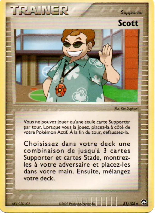 081/108 - Scott — Carte Pokémon EX Gardiens du Pouvoir 81/108