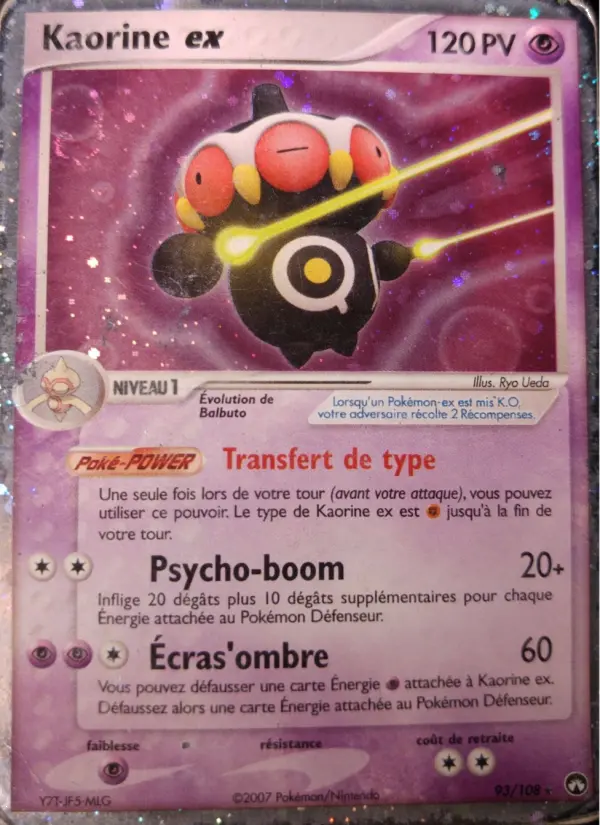 Kaorine ex — Carte Pokémon 93 EX Gardiens du Pouvoir