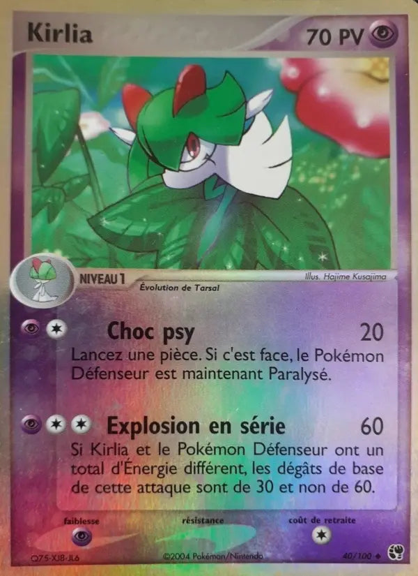 Kirlia — Carte Pokémon 40 EX Tempête de sable
