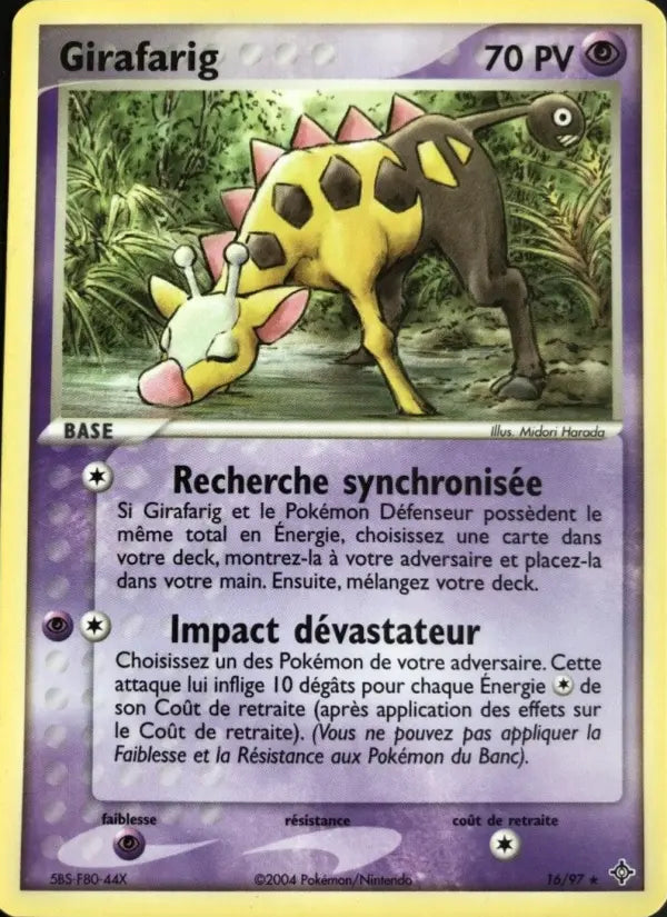 Girafarig — Carte Pokémon 16 EX Dragon