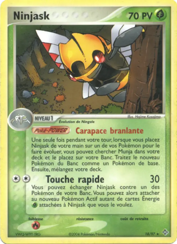 Ninjask — Carte Pokémon 18 EX Dragon