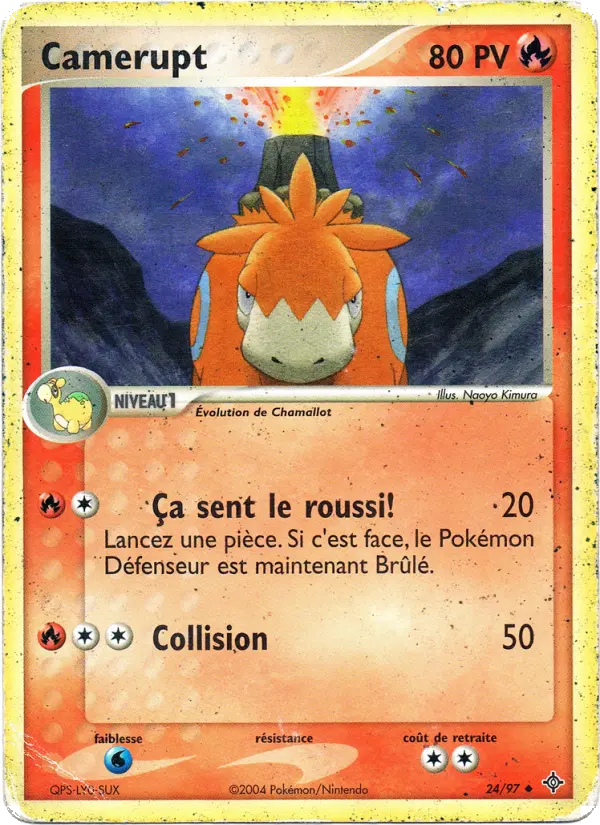 Camerupt — Carte Pokémon 24 EX Dragon