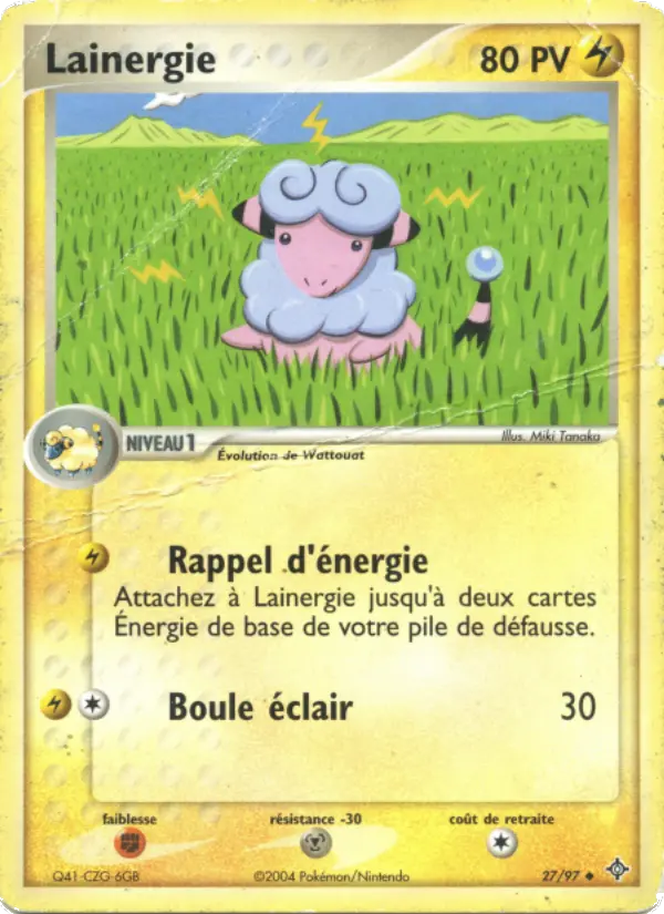 027/097 - Lainergie — Carte Pokémon EX Dragon 27/97