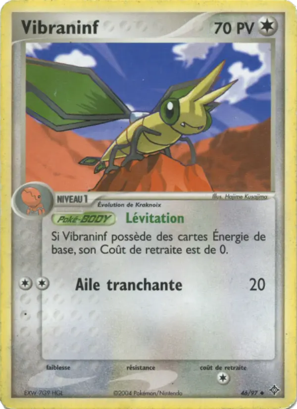 Vibraninf — Carte Pokémon 46 EX Dragon