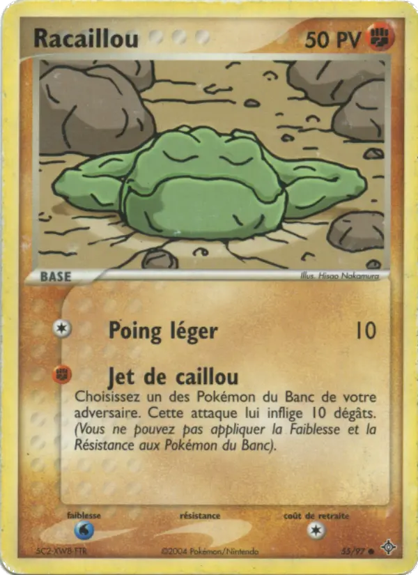 Racaillou — Carte Pokémon 55 EX Dragon